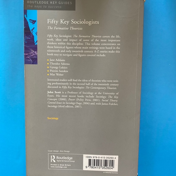 Fifty Key Sociologists Book - Picture 2 of 4